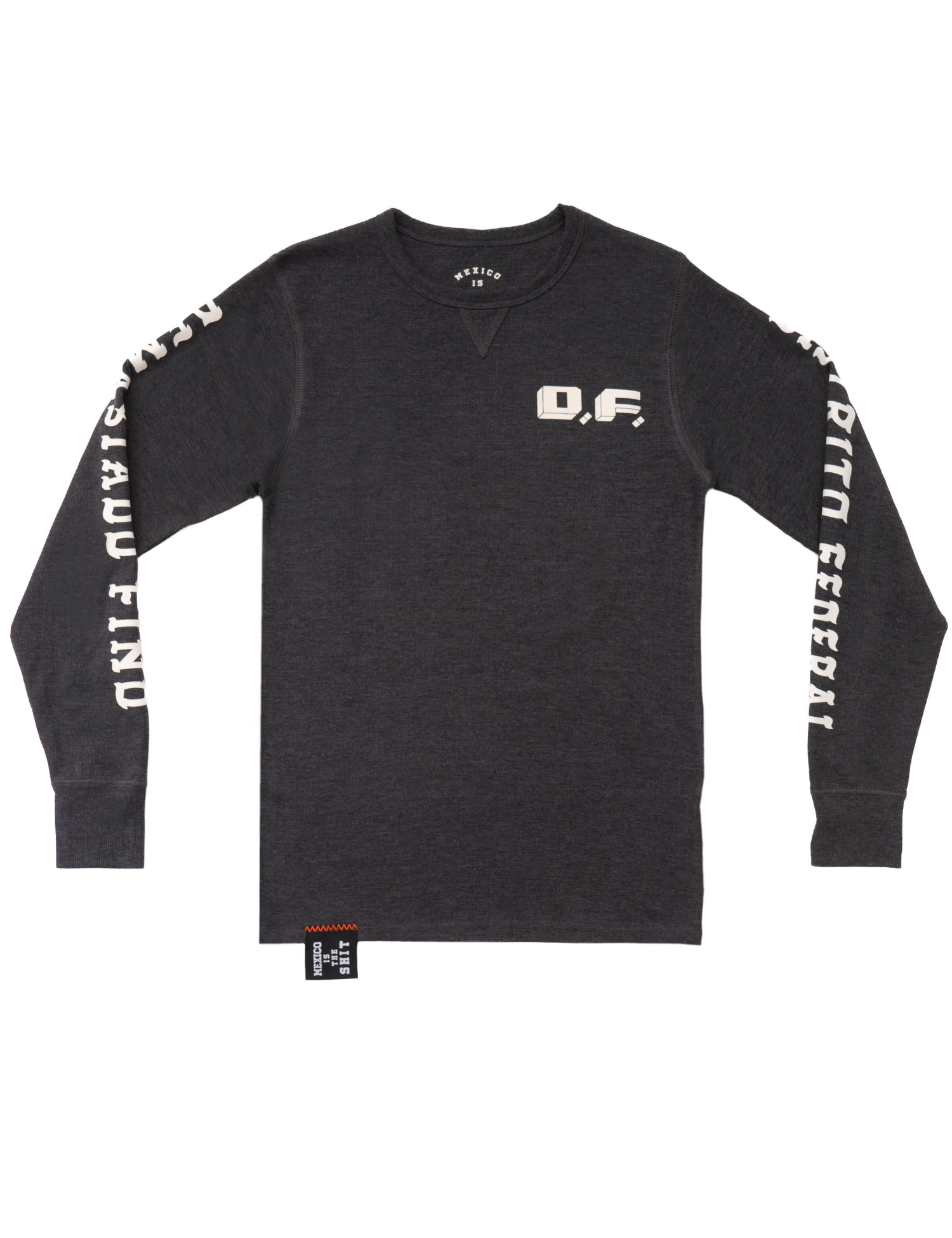 Long sleeve shirt MEXICO IS THE SHIT-"D.F." Gris