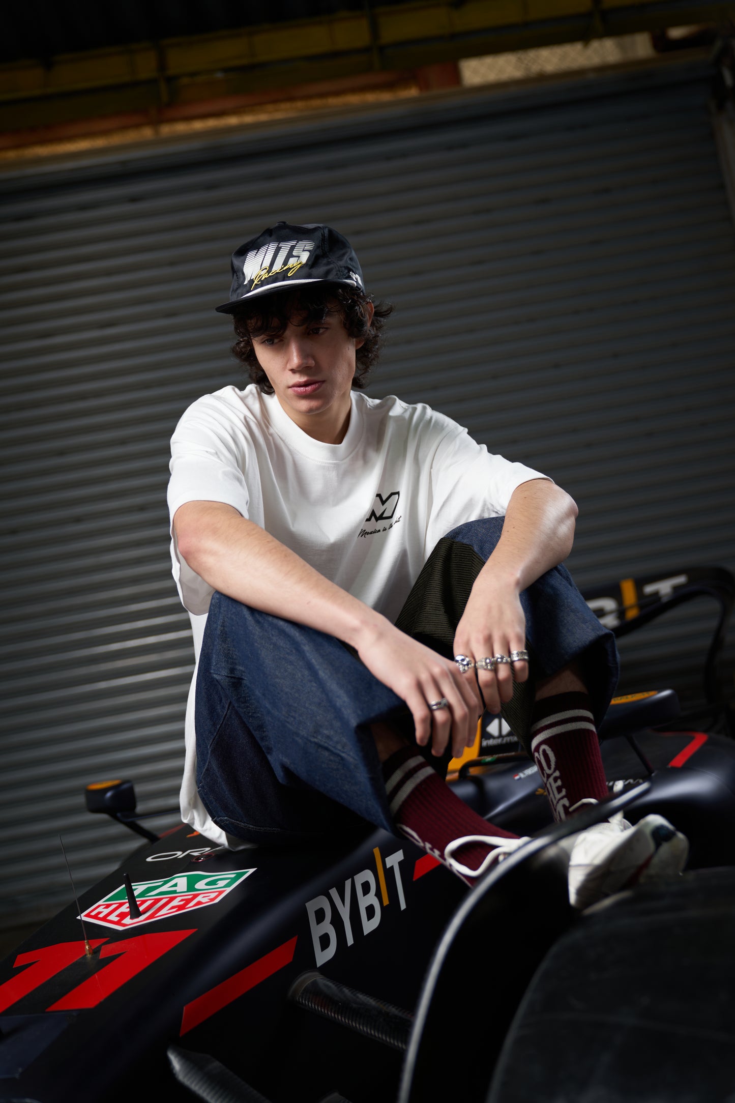 MITS Racing short sleeve t-shirt - Beige